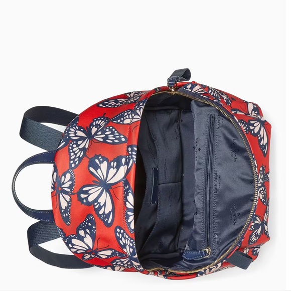 ♠️Kate Spade Chelsea Butterfly Printed Medium Nylon Backpack, Multi NWT - Picture 4 of 6